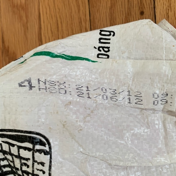 Torrain fish print recycled feed bag hobo style clutch purse.  One-of-a-kind! - Picture 7 of 9